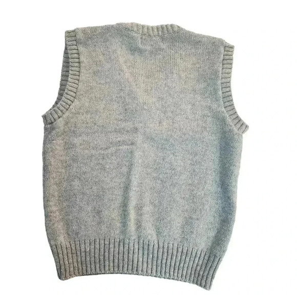 Vintage McGregor Vest Size M Light Blue Grey Wool Blend *See Description - Picture 2 of 12